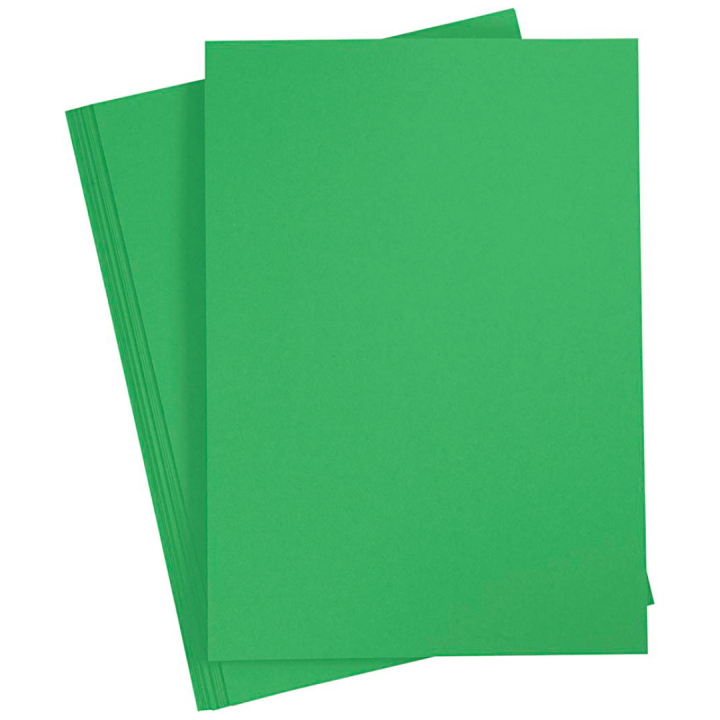 Gekleurd Papier Groen A4 180g 20 vellen in de groep Kids / Leuk en leerzaam / Knutselpapier & Tekenblok voor kinderen / Gekleurd papier voor kinderen bij Voorcrea (130803)