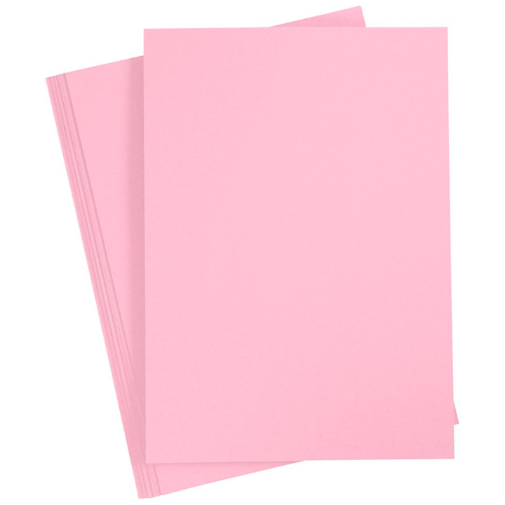 Gekleurd Papier Lichtroze A4 180g 20 vellen in de groep Kids / Leuk en leerzaam / Knutselpapier & Tekenblok voor kinderen / Gekleurd papier voor kinderen bij Voorcrea (130804)