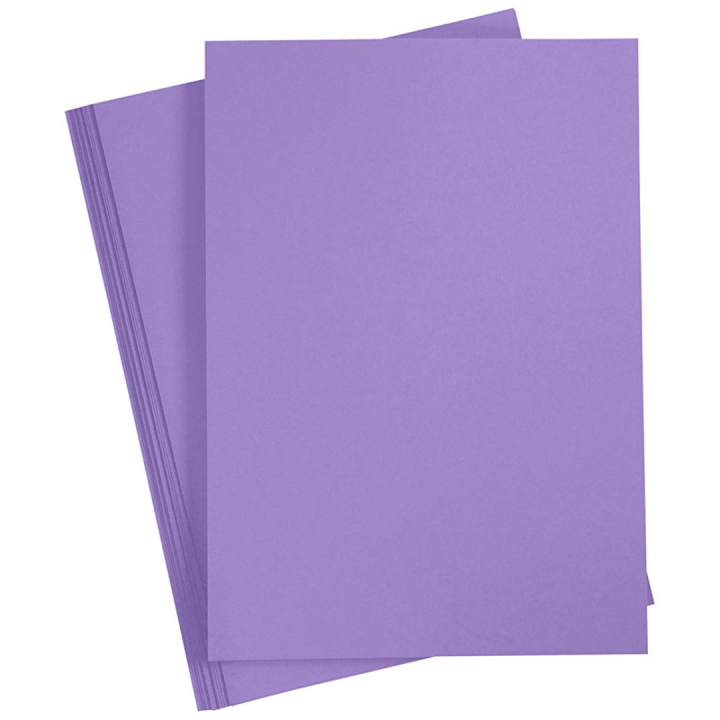 Gekleurd Papier Paars A4 180g 20 vellen in de groep Kids / Leuk en leerzaam / Knutselpapier & Tekenblok voor kinderen / Gekleurd papier voor kinderen bij Voorcrea (130805)