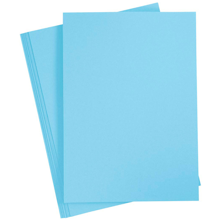Gekleurd Papier Lichtblauw A4 180g 20 vellen in de groep Kids / Leuk en leerzaam / Knutselpapier & Tekenblok voor kinderen / Gekleurd papier voor kinderen bij Voorcrea (130806)