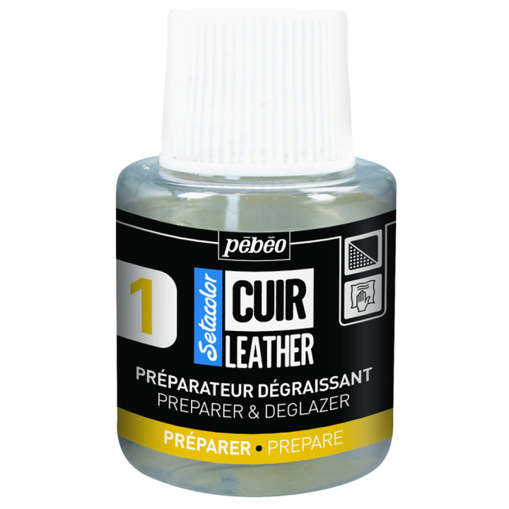 Setacolor Cuir Leather Preparer Deglazer 110ml in de groep Creëren & Hobby / Verf / Leerverf bij Voorcrea (130862)