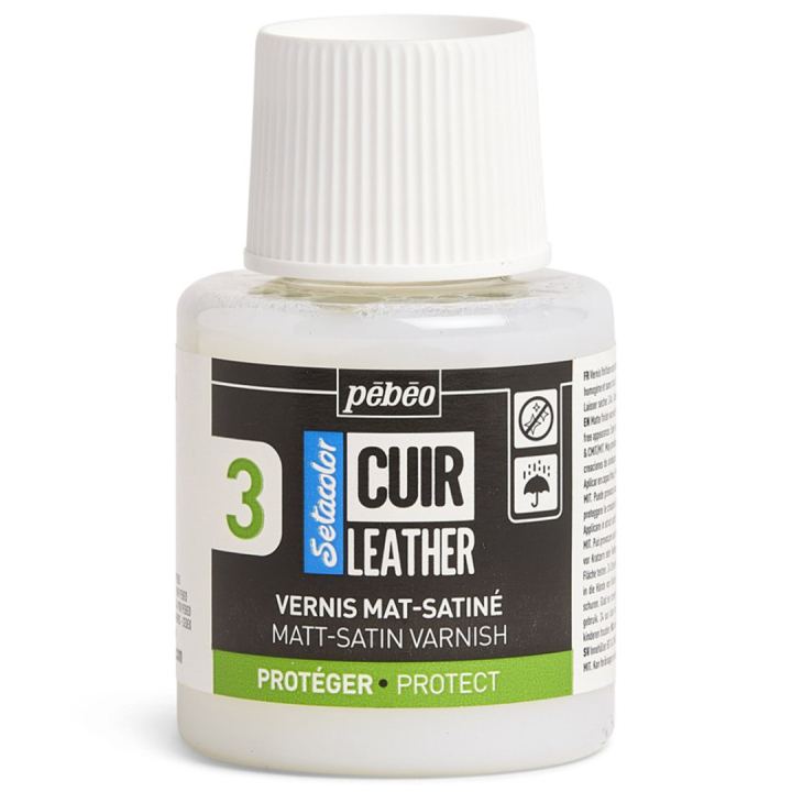 Setacolor Cuir Leather Matt/Satin Varnish 110ml in de groep Creëren & Hobby / Verf / Leerverf bij Voorcrea (130866)