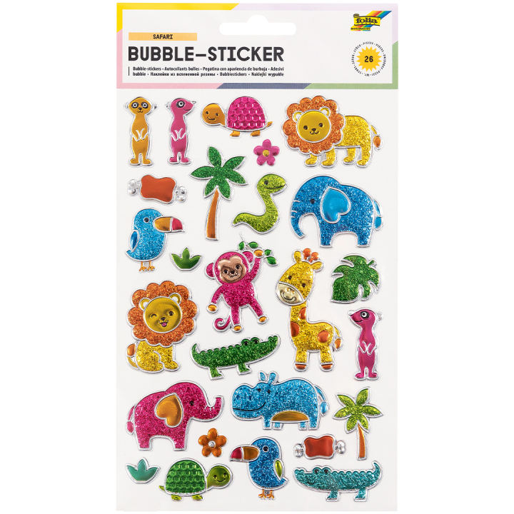 3D Stickers Safari 1 Vel in de groep Kids / Leuk en leerzaam / Stickers bij Voorcrea (131563)