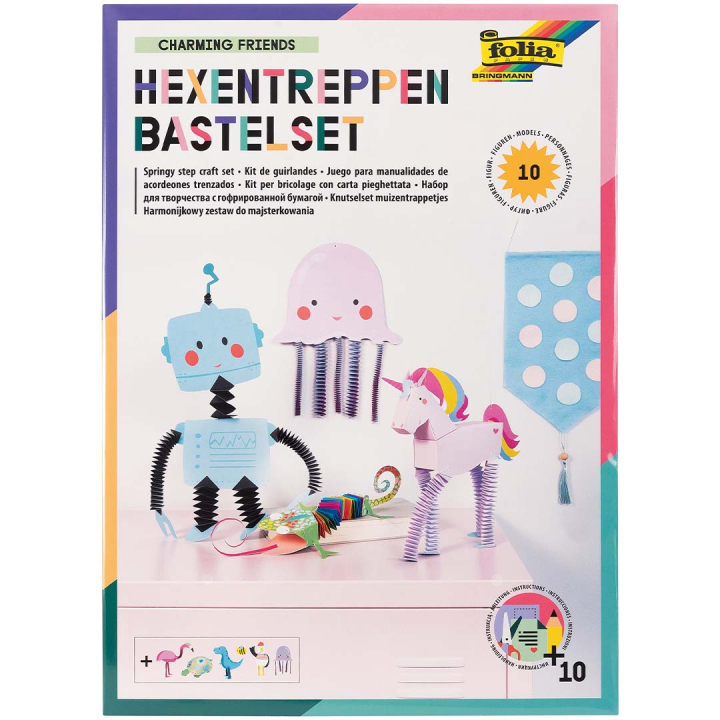 DIY-set Vrienden 10-pack in de groep Kids / Leuk en leerzaam / Knutselpapier & Tekenblok voor kinderen bij Voorcrea (131570)