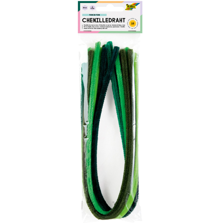 Chenilledraad Groen 10-pack in de groep Creëren & Hobby / Creëren / Knutselen en DIY bij Voorcrea (131649)