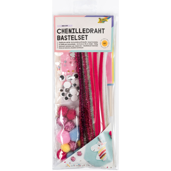 DIY-kit Chenilledraad Eenhoorn 227 stuks in de groep Kids / Leuk en leerzaam / Knutseldozen bij Voorcrea (131661)