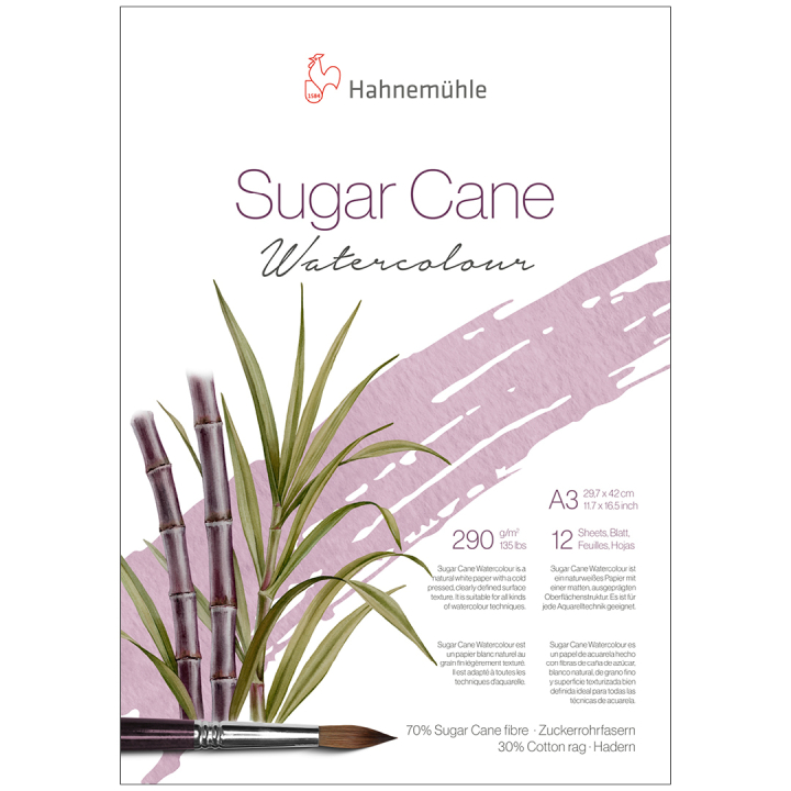 Aquarelblok Sugar Cane 290g A3 in de groep Papier & Blokken / Tekenblokken / Aquarelblokken bij Voorcrea (131689)