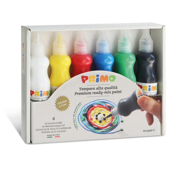 Poster paint Ready-mix 75 ml 6-set in de groep Kids / Knutselspullen en verf voor kinderen / Kinderverf bij Voorcrea (132037)