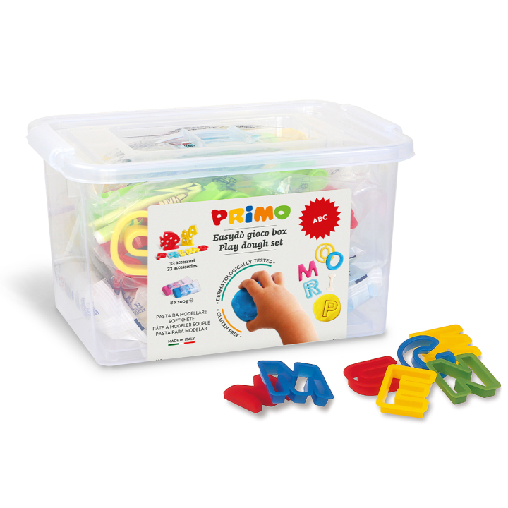 Easydò glutenvrije klei ABC-set in de groep Kids / Knutselspullen en verf voor kinderen / Klei voor kinderen / Speeldeeg  bij Voorcrea (132145)