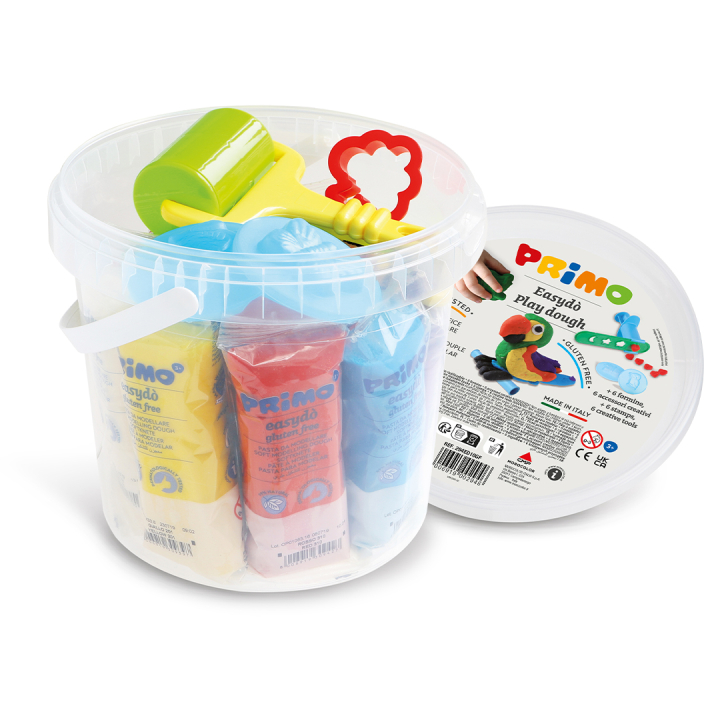 Speeldeeg Soft 10x100g + accessories in de groep Kids / Knutselspullen en verf voor kinderen / Creëren met klei bij Voorcrea (132150)