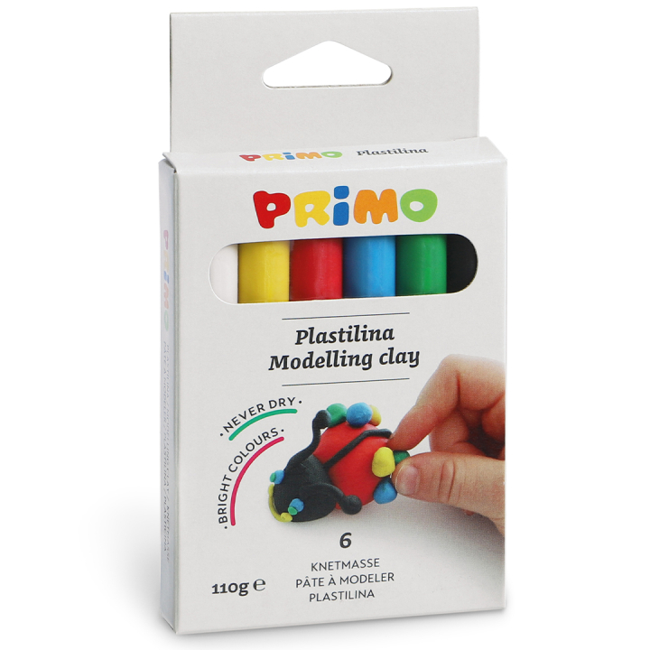 Plastelina Modelling clay 6-pack 18 g in de groep Kids / Knutselspullen en verf voor kinderen / Creëren met klei bij Voorcrea (132155)