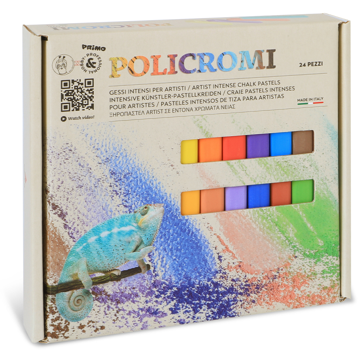 Policromi Zachte pastelkleuren 24-set in de groep Kunstenaarsmateriaal / Krijt en potloden / Pastelkrijt bij Voorcrea (132227)
