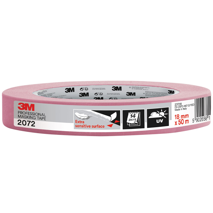 Professioneel Masking tape 2072 18mm in de groep Creëren & Hobby / Hobbytoebehoren / Plakband bij Voorcrea (132711)