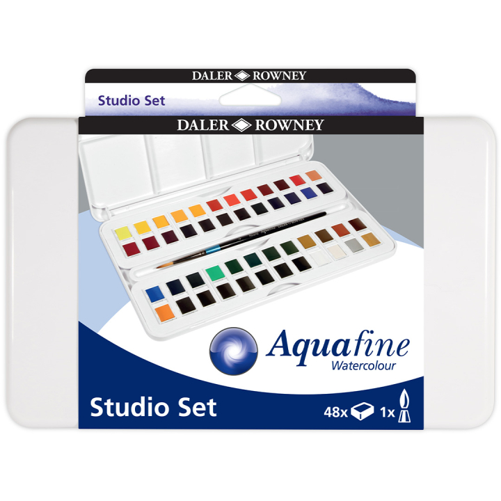 Aquarelverf Studio 48  ½ -Half pans  in de groep Kunstenaarsmateriaal / Kunstenaarsverf / Aquarelverf bij Voorcrea (132940)