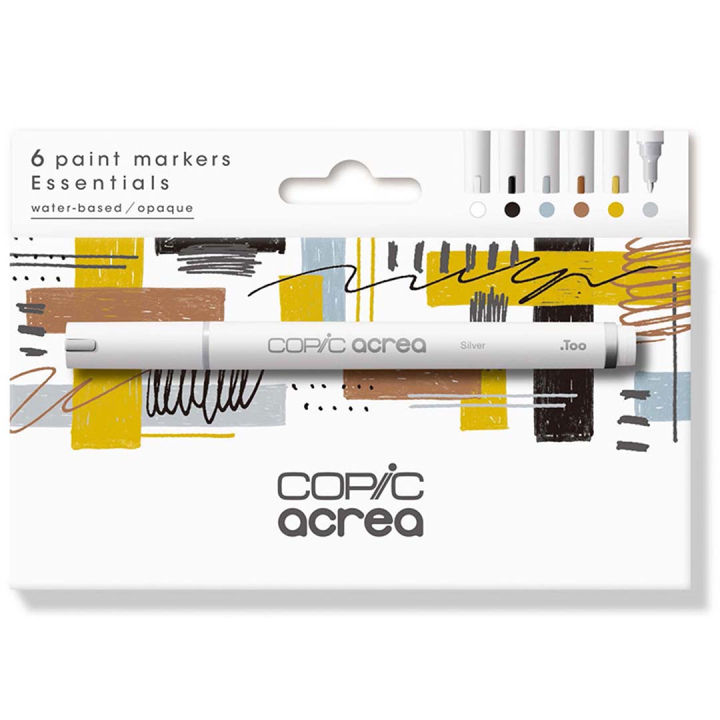 Acrea Paint Marker 6-set Essential Colours in de groep Pennen / Kunstenaarspotloden en -stiften / Illustratiemarkers bij Voorcrea (133045)