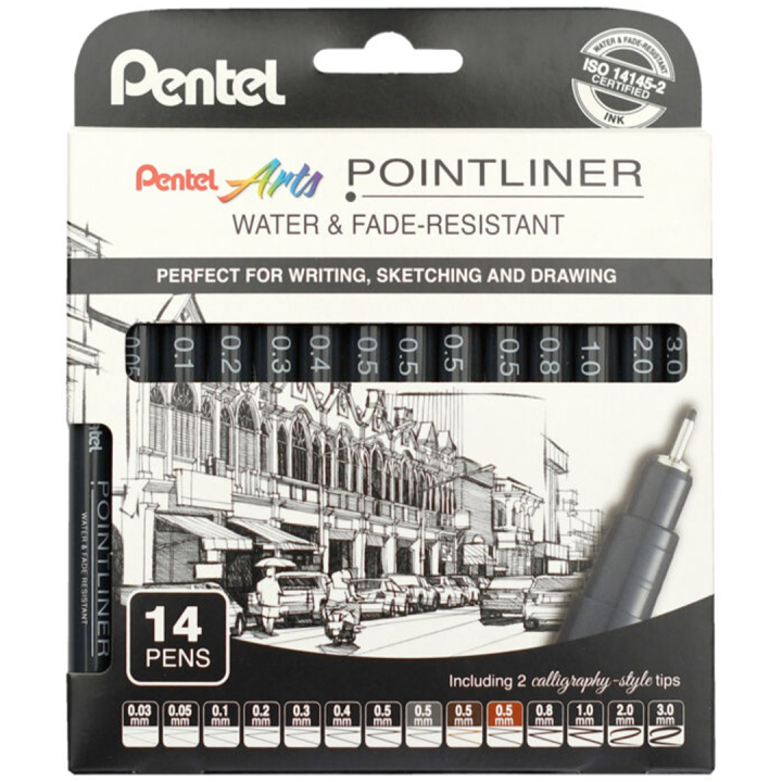 Pointliner 14-set in de groep Pennen / Schrijven / Fineliners bij Voorcrea (133076)