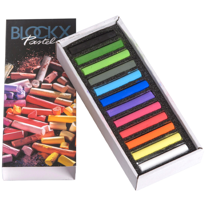 Soft Pastels Assorted 12-set in de groep Kunstenaarsmateriaal / Krijt en potloden / Pastelkrijt bij Voorcrea (133362)