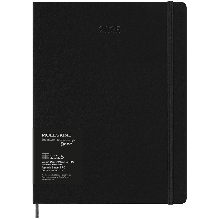 12M M+ Digital Planner Weekly Note 2025 XL Black in de groep Papier & Blokken / Kalenders en agenda's / Planners bij Voorcrea (133782)