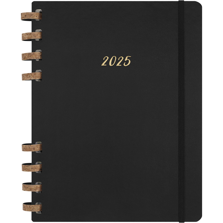 12M Spiral Planner 2025 XL Black in de groep Papier & Blokken / Kalenders en agenda's / 12 maanden agenda's bij Voorcrea (133785)