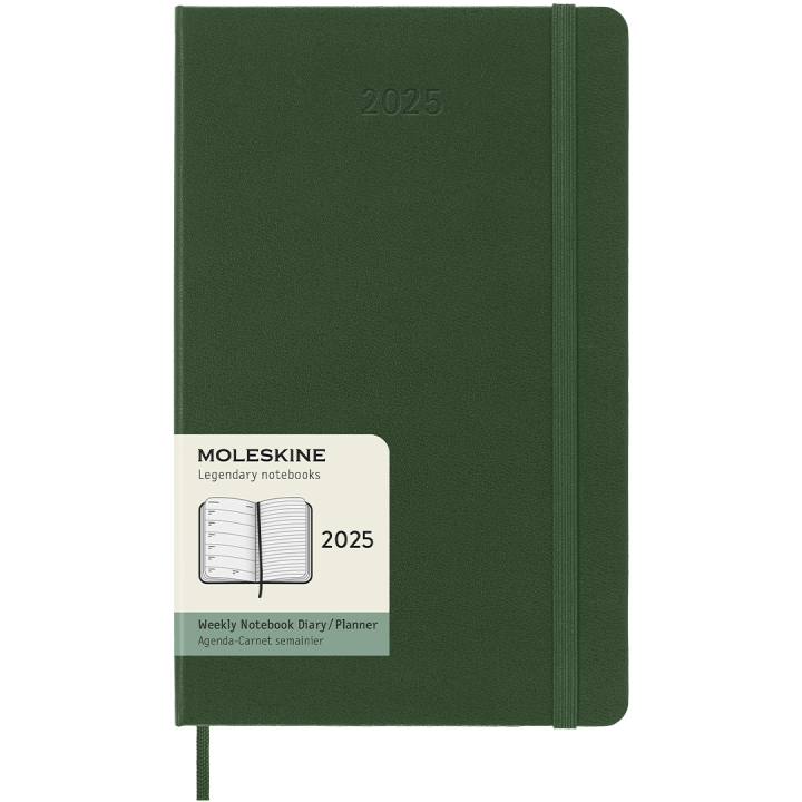 12M Weekly Notebook Hardcover 2025 Large Myrtle Green in de groep Papier & Blokken / Kalenders en agenda's / 12 maanden agenda's bij Voorcrea (133794)