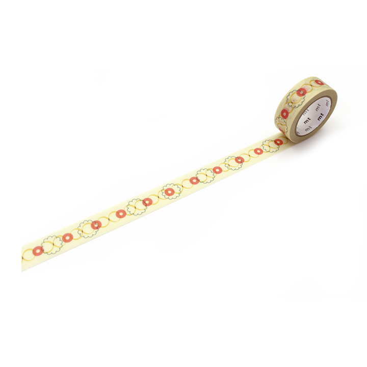 Washi-tape Retro design button in de groep Creëren & Hobby / Hobbytoebehoren / Washi Tape bij Voorcrea (134012)