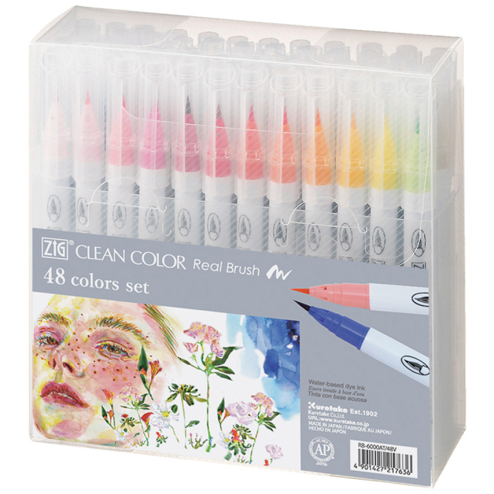 Clean Color Real Brush 48-set in de groep Pennen / Kunstenaarspotloden en -stiften / Penseelstiften bij Voorcrea (134098)