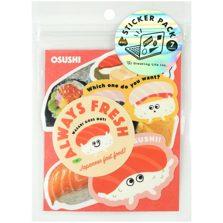 Sticker pack Sushi in de groep Creëren & Hobby / Creëren / Stickers bij Voorcrea (134456)