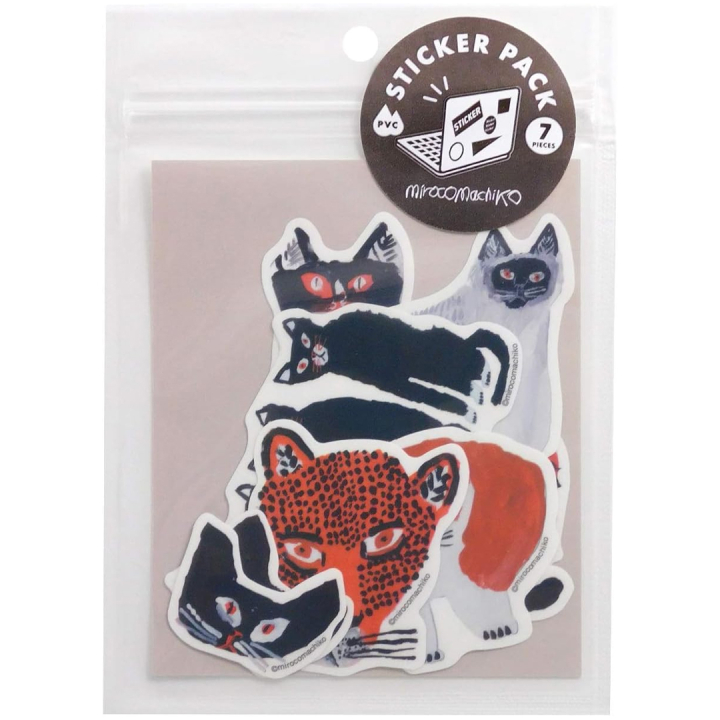 Sticker pack Miroco Machiko Cats in de groep Creëren & Hobby / Creëren / Stickers bij Voorcrea (134509)