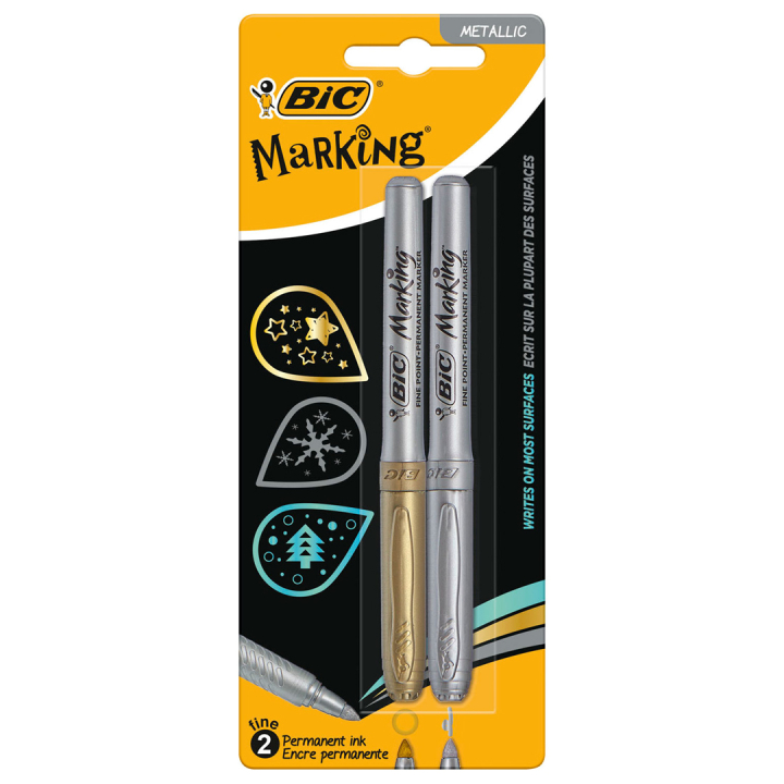 Intensity Metallic Gold & Silver 2-pack in de groep Pennen / Labelen en kantoor / Markers bij Voorcrea (134537)