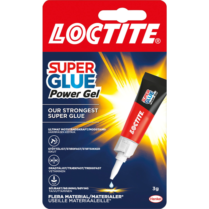 Superlijm Power Gel 3g in de groep Creëren & Hobby / Hobbytoebehoren / Lijm / Hobbylijm bij Voorcrea (134621)