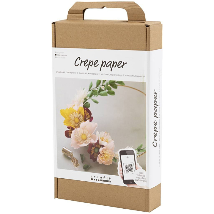 DIY-kit Papieren bloemen Bloemenkrans in de groep Creëren & Hobby / Creëren / Knutselen en DIY bij Voorcrea (134830)