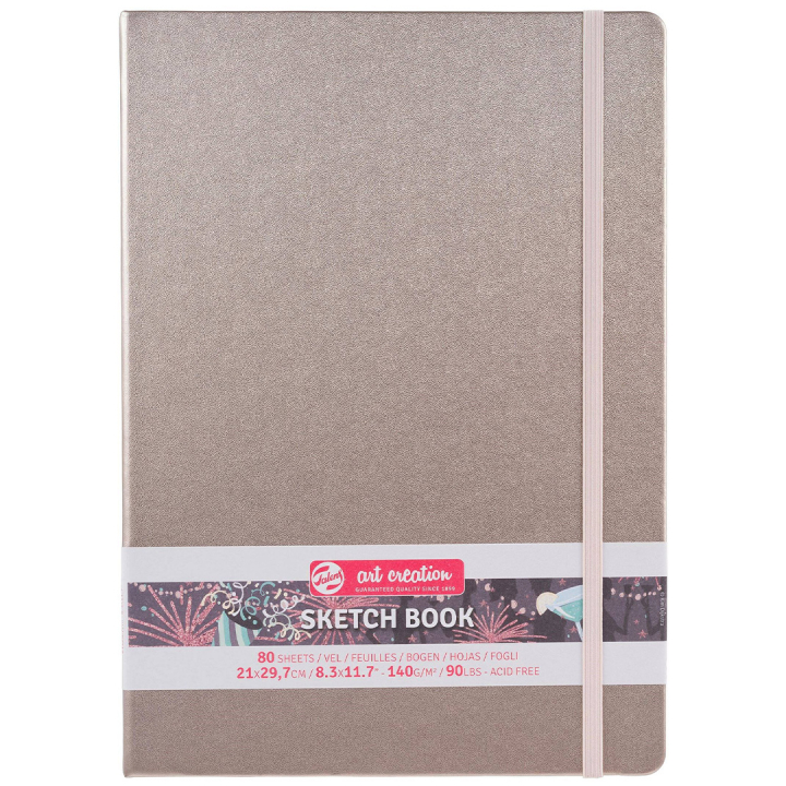 Sketchbook A4 Champagne Pink in de groep Papier & Blokken / Tekenblokken / Schetsboeken bij Voorcrea (134863)