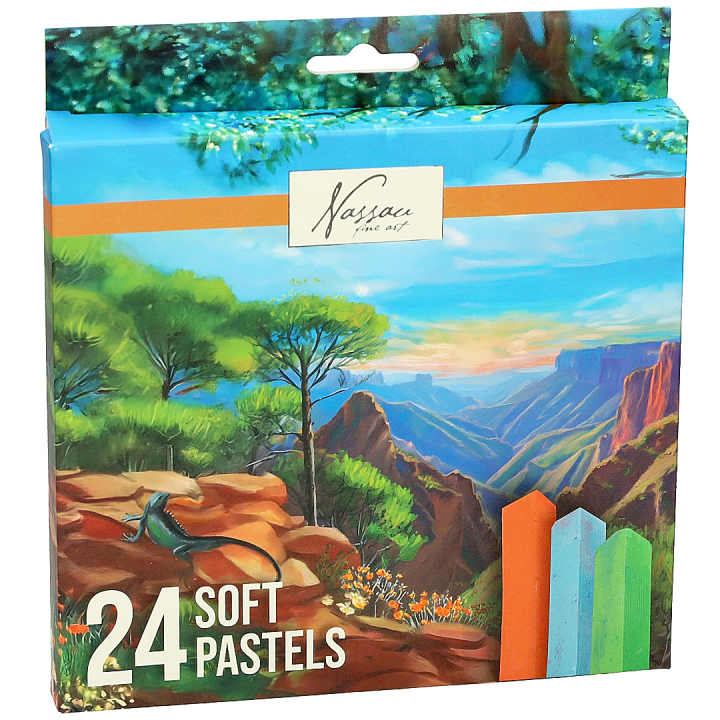 Zachte pastels 24-set in de groep Kunstenaarsmateriaal / Krijt en potloden / Pastelkrijt bij Voorcrea (134912)