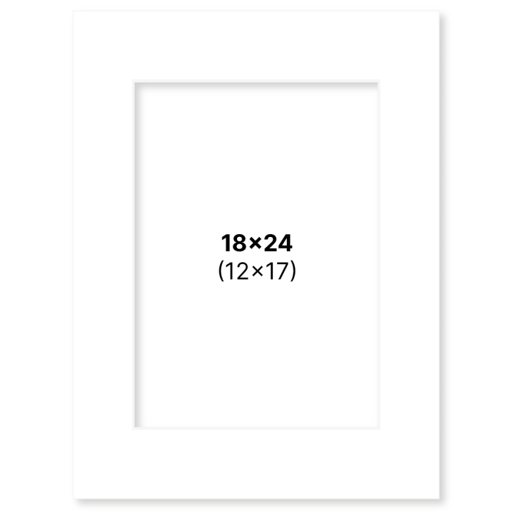 Passe-partout Wit 18x24 cm in de groep Creëren & Hobby / Organiseren / Lijsten / Passe-partout bij Voorcrea (135104)
