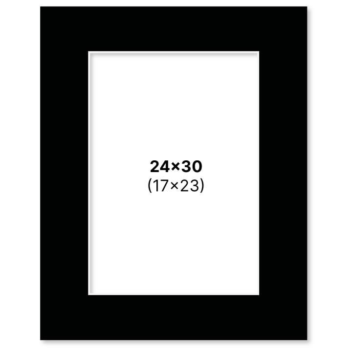 Passe-partout Zwart 24x30 cm in de groep Creëren & Hobby / Organiseren / Lijsten / Passe-partout bij Voorcrea (135119)