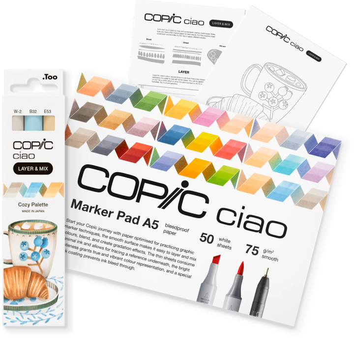 Ciao Layer & Mix 3D Starter Set Cozy in de groep Pennen / Kunstenaarspotloden en -stiften / Illustratiemarkers bij Voorcrea (135136)