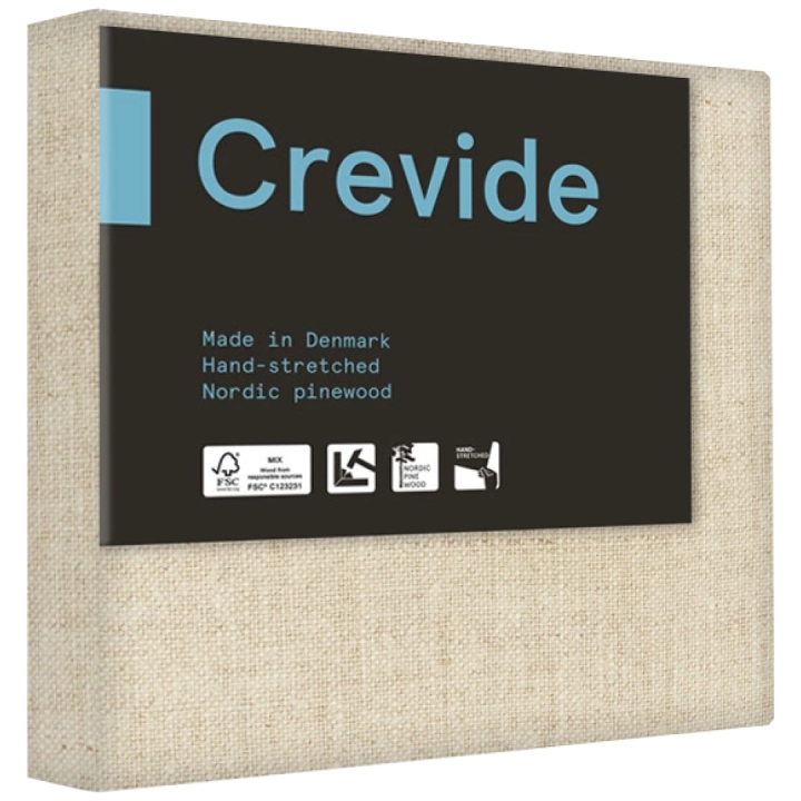 3D Diepe Canvasdoek Natuurlinnen 20x20 in de groep Kunstenaarsmateriaal / Atelier / Schilderdoeken / Canvas acrylverf bij Voorcrea (135212)