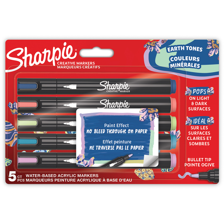 Creative Marker Bullet Tip 5-pak in de groep Pennen / Kunstenaarspotloden en -stiften / Acrylmarkers bij Voorcrea (135430)