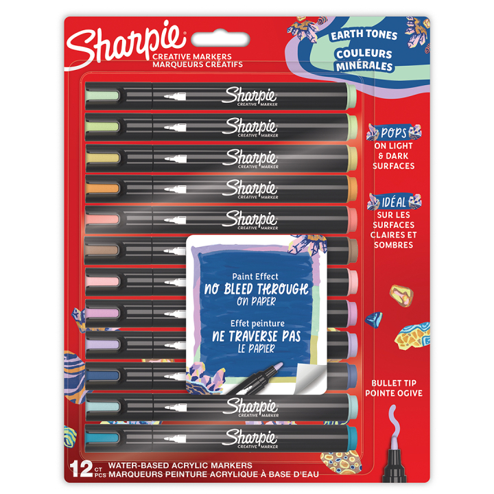 Creative Marker Bullet Tip 12-pak in de groep Pennen / Kunstenaarspotloden en -stiften / Acrylmarkers bij Voorcrea (135431)