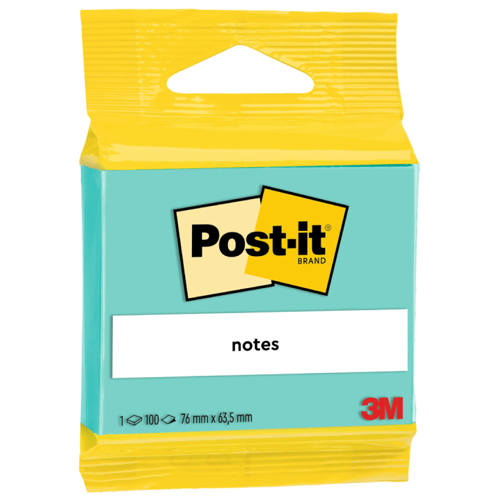 Post-it 63,5x76 Turkoois in de groep Papier & Blokken / Schrijven en noteren / Post-it en notitieblokjes bij Voorcrea (135554)