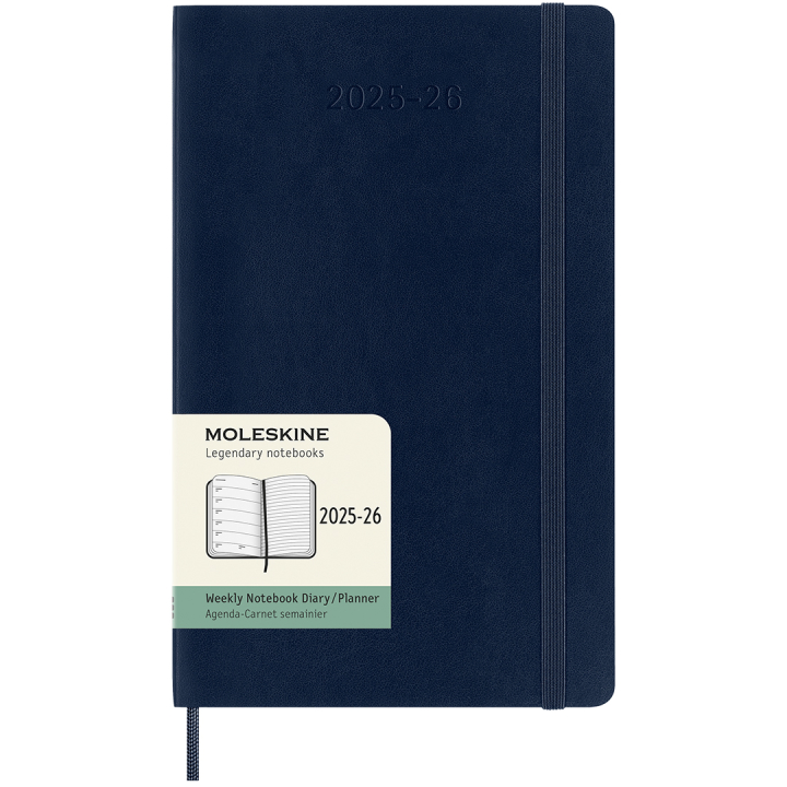 Kalender 18M WeekNote Soft Cover Large Sapphire Blue in de groep Papier & Blokken / Kalenders en agenda's / 18 maanden agenda's bij Voorcrea (135599)