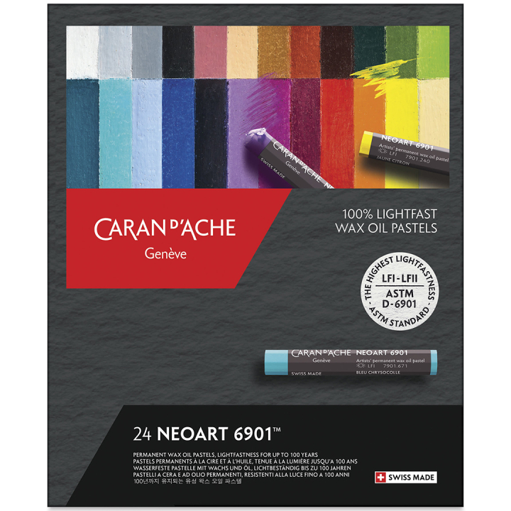 Neoart wax en oliepastel 24-set in de groep Kunstenaarsmateriaal / Krijt en potloden / Pastelkrijt bij Voorcrea (135635)