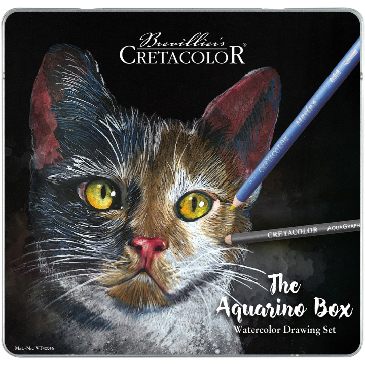 The Aquarino Box aquarelset 24 stuks in de groep Pennen / Kunstenaarspotloden en -stiften / Aquarelpotloden bij Voorcrea (135647)