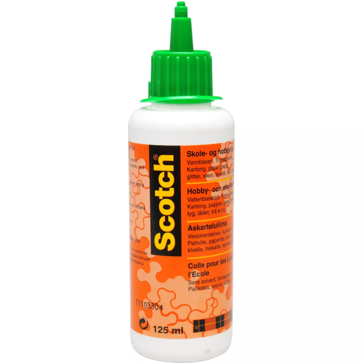 Scotch Hobby- en schoollijm 125ml in de groep Creëren & Hobby / Hobbytoebehoren / Lijm bij Voorcrea (135686)