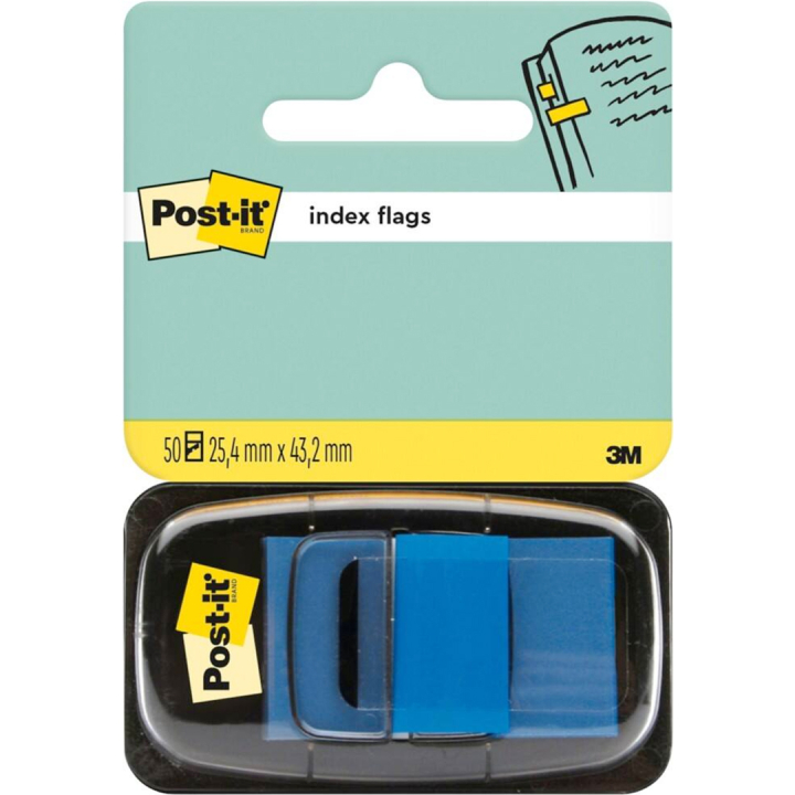 Post-it Indextabs 25,4 x 43,2 mm Blauw in de groep Papier & Blokken / Schrijven en noteren / Post-it en notitieblokjes bij Voorcrea (135702)