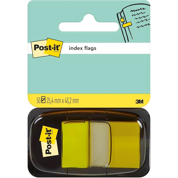 Post-it Indextabs 25,4 x 43,2 mm Geel in de groep Papier & Blokken / Schrijven en noteren / Post-it en notitieblokjes bij Voorcrea (135704)