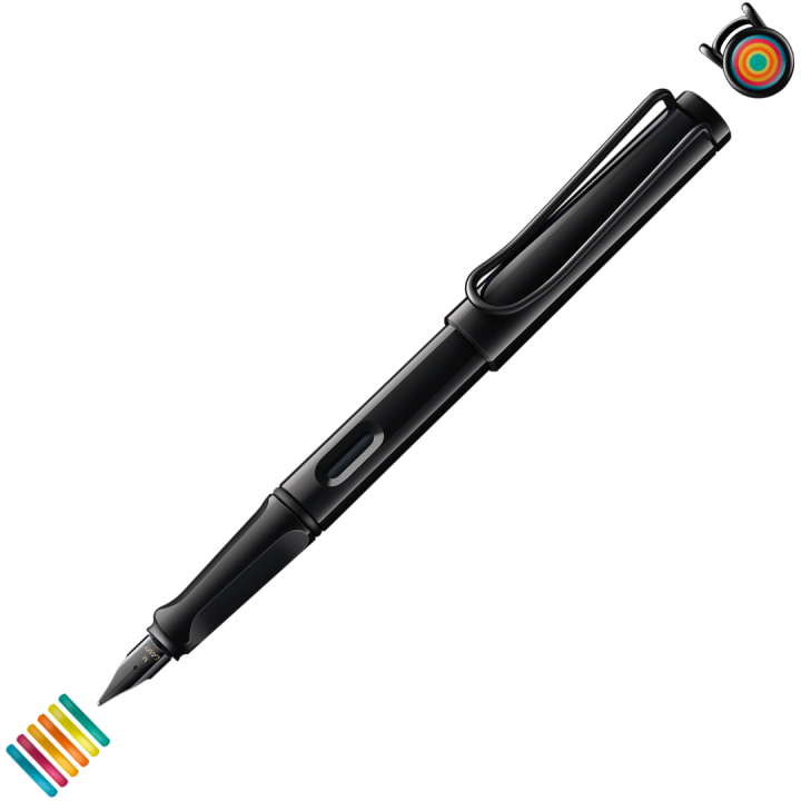 Safari All Black Set Medium in de groep Pennen / Fine Writing / Vulpennen bij Voorcrea (135755)