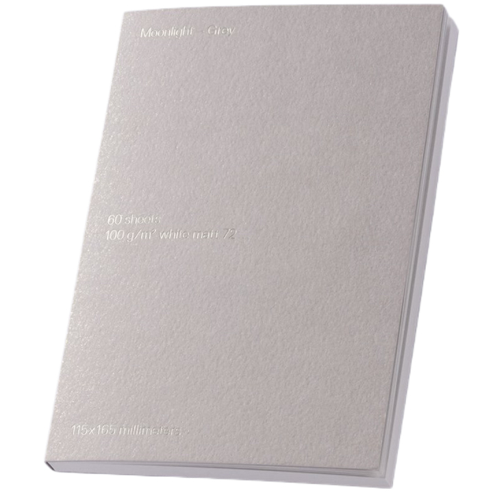 Notepad - Moonlight Grey in de groep Papier & Blokken / Schrijven en noteren / Notitieboeken bij Voorcrea (135782)