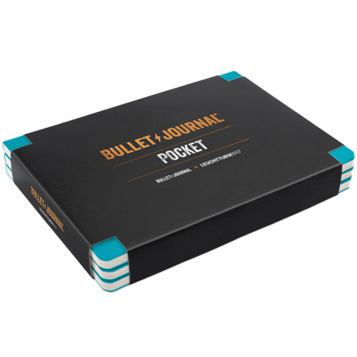 Bullet Journal Pocket 3-pack Turquoise25 in de groep Papier & Blokken / Schrijven en noteren / Schrijfblokken en schriften bij Voorcrea (136020)