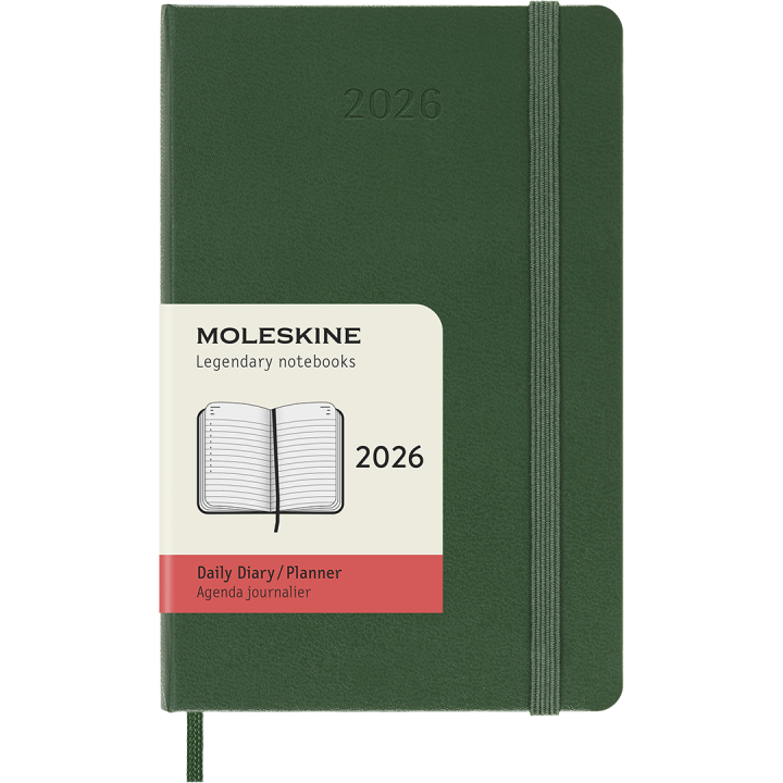 Kalender 12M Daily 2026 Hardcover Pocket Myrtle Green in de groep Papier & Blokken / Kalenders en agenda's / 12 maanden agenda's bij Voorcrea (136092)